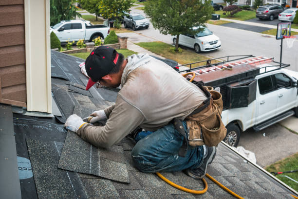 Professional Storm Damage Roof Repair technician working in Pendleton, IN